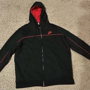 Nike Black with Red Stripe Jacket